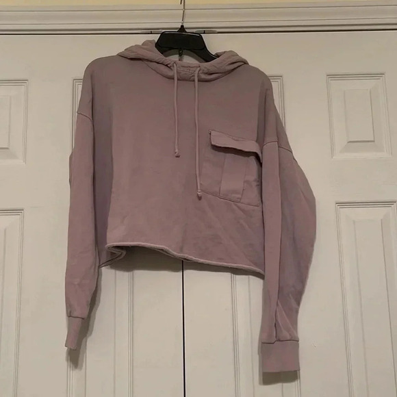 Urban Outfitters Cropped Hooded Sweatshirt - Picture 2 of 8